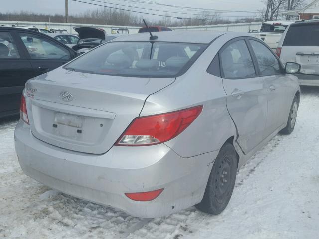 KMHCT4AEXFU890414 - 2015 HYUNDAI ACCENT GLS SILVER photo 4