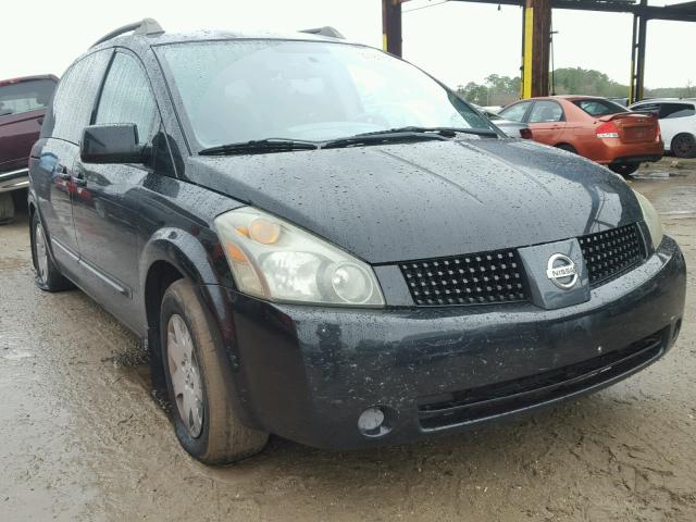 5N1BV28U65N120775 - 2005 NISSAN QUEST S BLACK photo 1