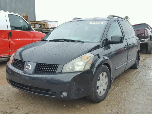 5N1BV28U65N120775 - 2005 NISSAN QUEST S BLACK photo 2