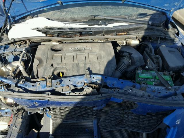 1NXBU40E59Z028863 - 2009 TOYOTA COROLLA BA BLUE photo 7