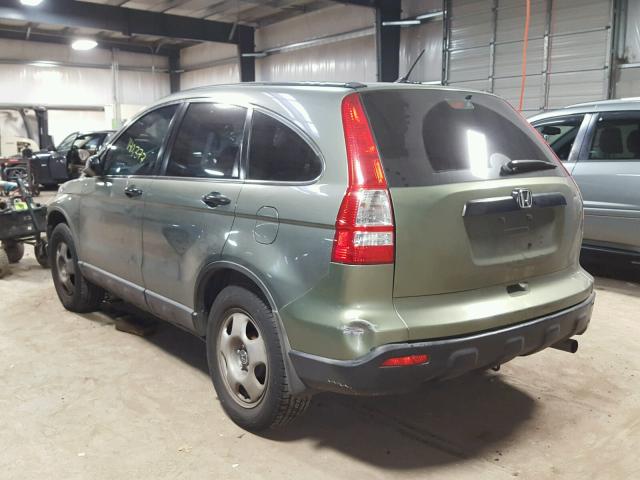 JHLRE38307C075222 - 2007 HONDA CR-V LX GREEN photo 3