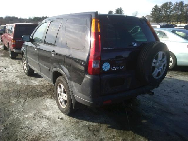 SHSRD788X3U144281 - 2003 HONDA CR-V EX BLACK photo 3