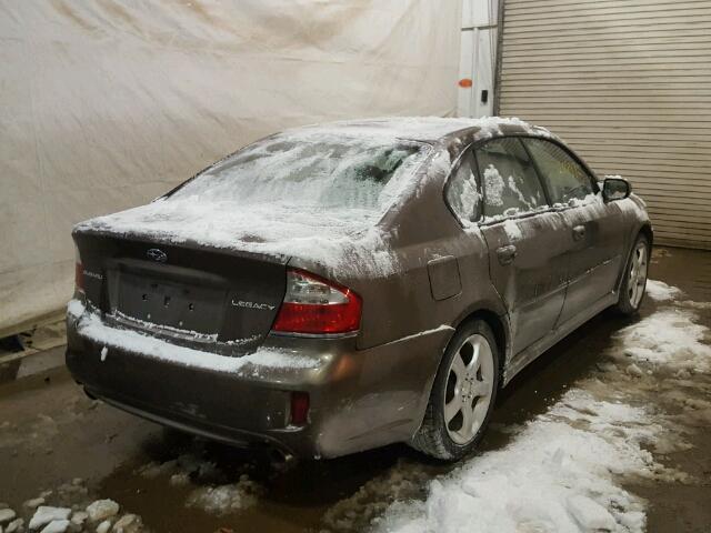 4S3BL616697233746 - 2009 SUBARU LEGACY 2.5 BROWN photo 4