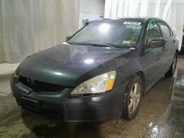 1HGCM56805A182412 - 2005 HONDA ACCORD EX BLUE photo 2