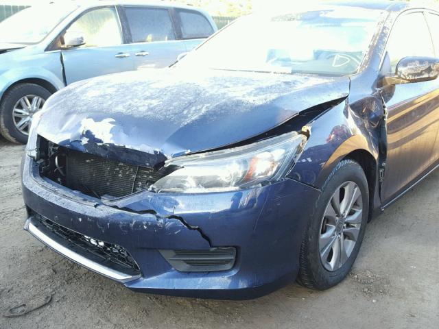 1HGCR2F38EA196014 - 2014 HONDA ACCORD LX BLUE photo 9