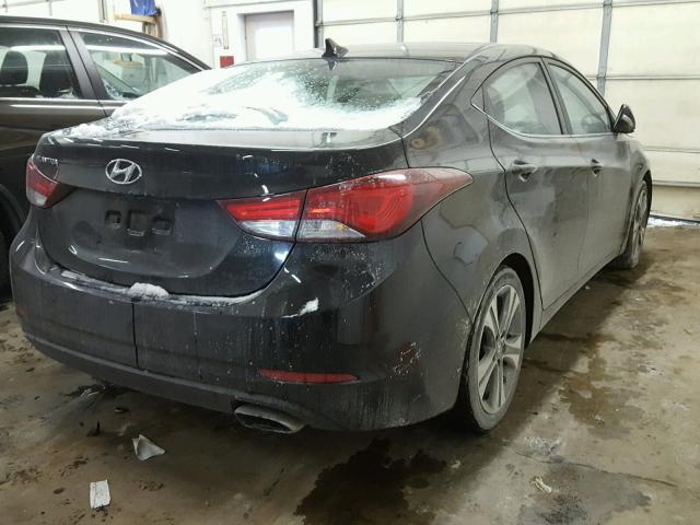 KMHDH4AHXGU521330 - 2016 HYUNDAI ELANTRA SE BLACK photo 4