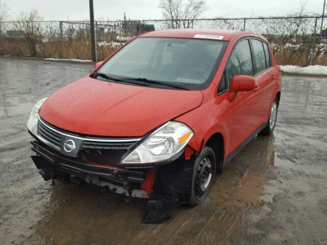 3N1BC13E99L473234 - 2009 NISSAN VERSA S RED photo 2