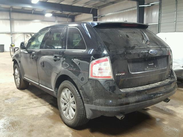 2FMDK48C57BA63309 - 2007 FORD EDGE SEL BLACK photo 3