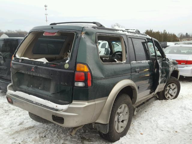 JA4MT31HXYP036760 - 2000 MITSUBISHI MONTERO SP GREEN photo 4