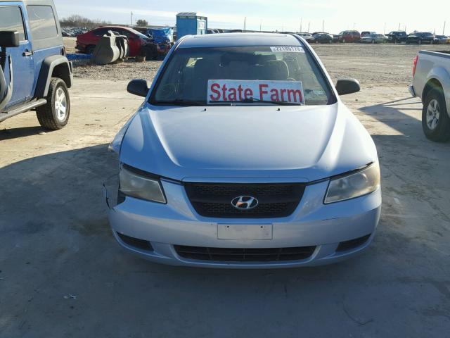 5NPET46C18H301803 - 2008 HYUNDAI SONATA GLS BLUE photo 9