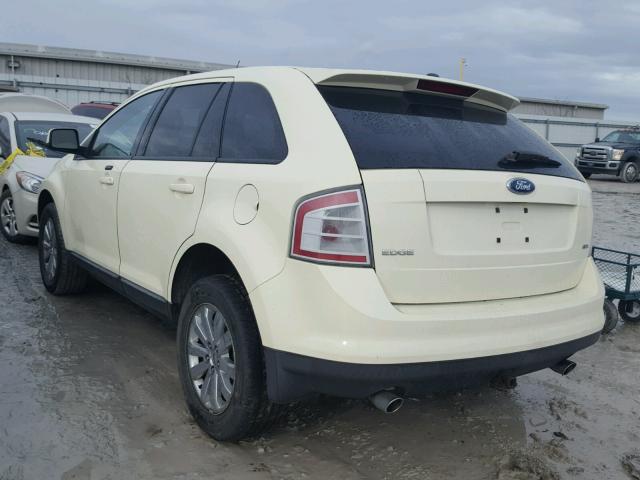 2FMDK38C97BB43528 - 2007 FORD EDGE SEL CREAM photo 3