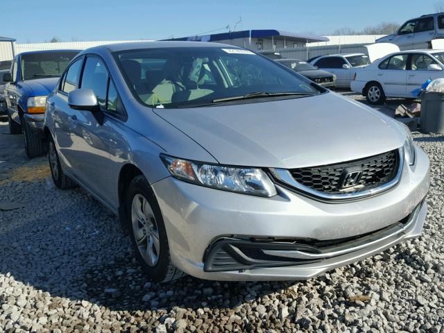 19XFB2F57DE070885 - 2013 HONDA CIVIC LX SILVER photo 1