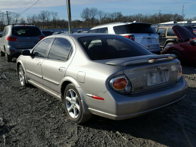 JN1DA31D92T423844 - 2002 NISSAN MAXIMA GLE GRAY photo 3