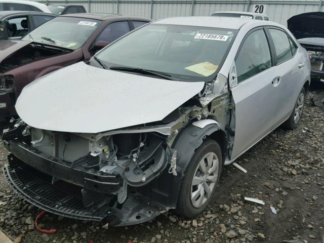 2T1BURHEXGC691202 - 2016 TOYOTA COROLLA L SILVER photo 2