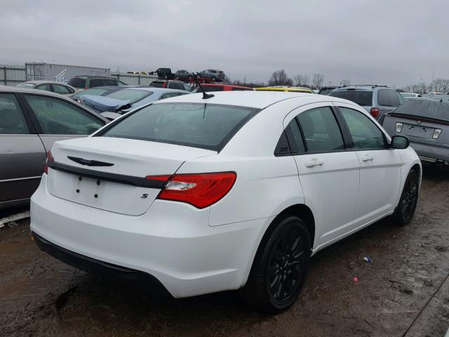 1C3CCBAB2CN170789 - 2012 CHRYSLER 200 LX WHITE photo 4