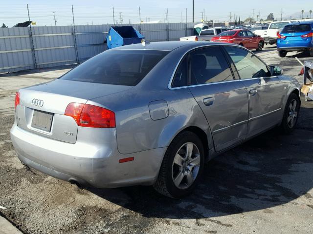 WAUAF78E47A144261 - 2007 AUDI A4 2 GRAY photo 4