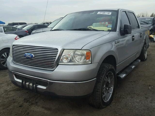 1FTRW12W47FA79628 - 2007 FORD F150 SUPER SILVER photo 2