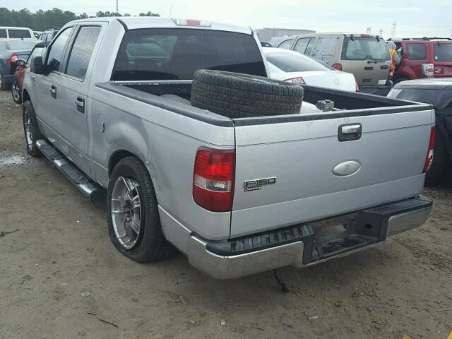 1FTRW12W47FA79628 - 2007 FORD F150 SUPER SILVER photo 3