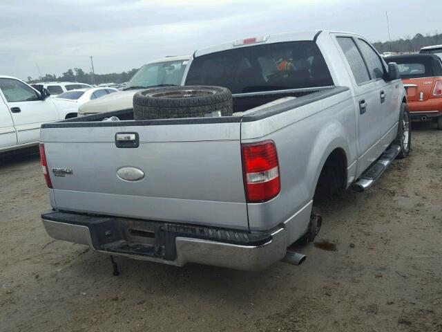 1FTRW12W47FA79628 - 2007 FORD F150 SUPER SILVER photo 4