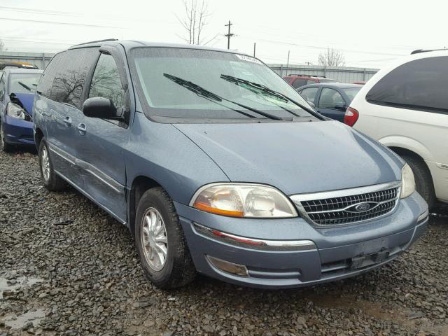 2FMDA5341YBC97389 - 2000 FORD WINDSTAR S BLUE photo 1