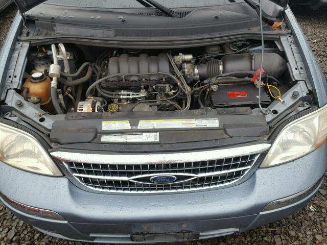 2FMDA5341YBC97389 - 2000 FORD WINDSTAR S BLUE photo 7