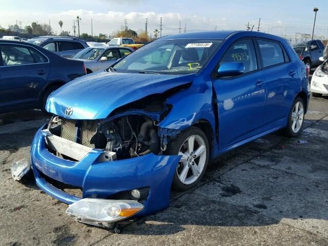 2T1KE4EE5AC039325 - 2010 TOYOTA COROLLA MA BLUE photo 2