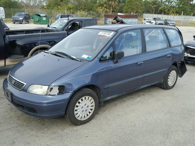 JHMRA1842SC020512 - 1995 HONDA ODYSSEY LX BLUE photo 2