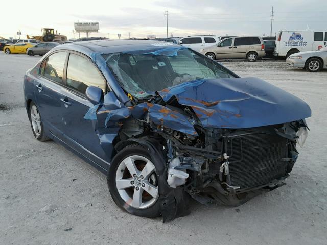 1HGFA16896L114372 - 2006 HONDA CIVIC EX BLUE photo 1