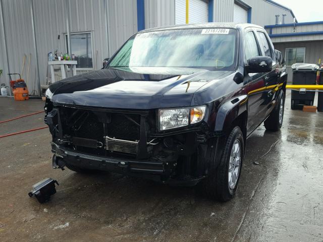 2HJYK16536H547902 - 2006 HONDA RIDGELINE BLACK photo 2