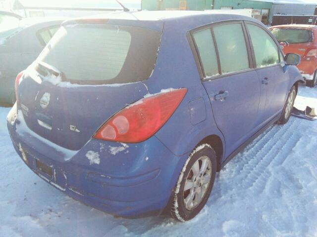 3N1BC13E59L379819 - 2009 NISSAN VERSA S BLUE photo 4