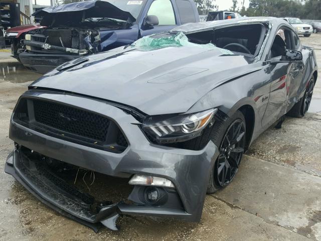 1FA6P8CF0H5270757 - 2017 FORD MUSTANG GT GRAY photo 2