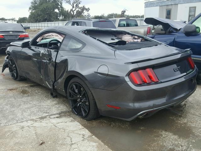 1FA6P8CF0H5270757 - 2017 FORD MUSTANG GT GRAY photo 3