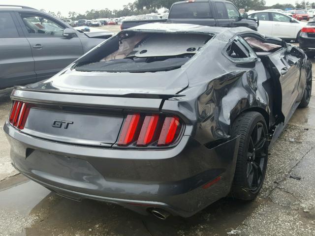 1FA6P8CF0H5270757 - 2017 FORD MUSTANG GT GRAY photo 4