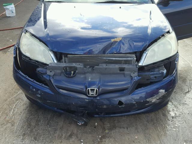 2HGES16594H500203 - 2004 HONDA CIVIC LX BLUE photo 7