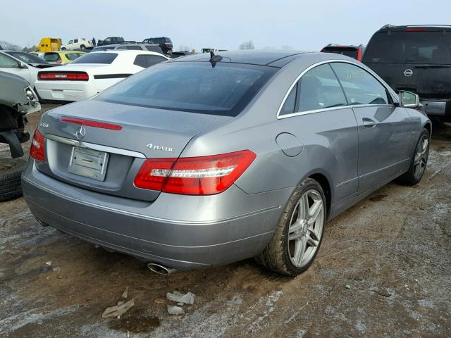 WDDKJ8JBXCF175464 - 2012 MERCEDES-BENZ E 350 4MAT GRAY photo 4