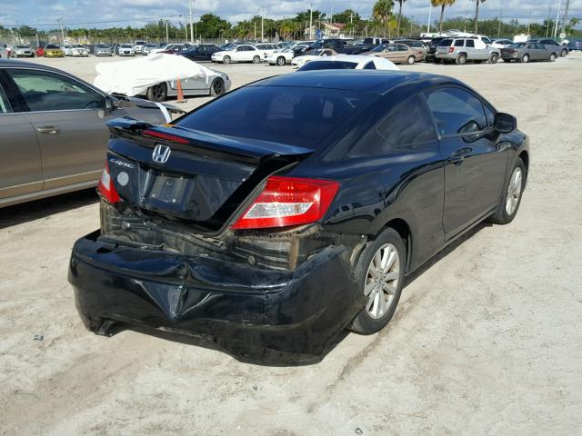 2HGFG3B04CH526458 - 2012 HONDA CIVIC EXL BLACK photo 4