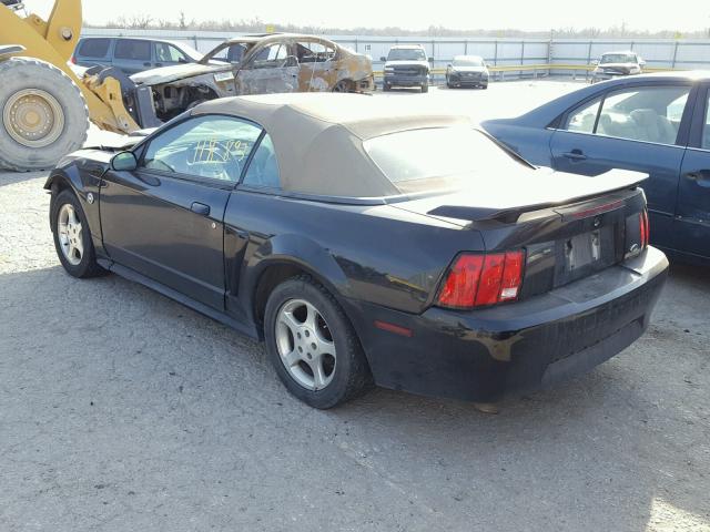 1FAFP44674F184938 - 2004 FORD MUSTANG BLACK photo 3