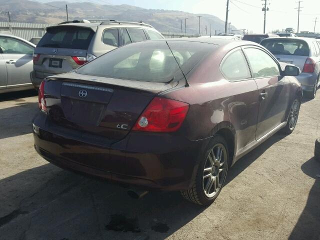JTKDE177X50034829 - 2005 TOYOTA SCION TC 紫色 照片 4
