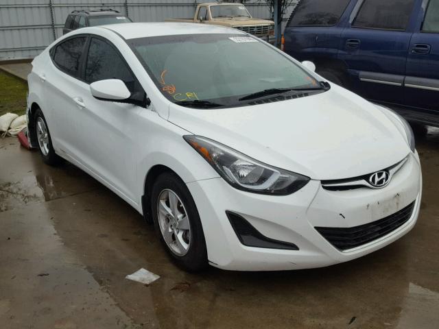 5NPDH4AE8FH646698 - 2015 HYUNDAI ELANTRA SE WHITE photo 1