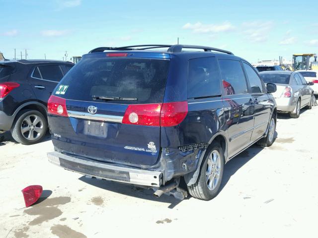 5TDZA22C96S561536 - 2006 TOYOTA SIENNA XLE BLUE photo 4