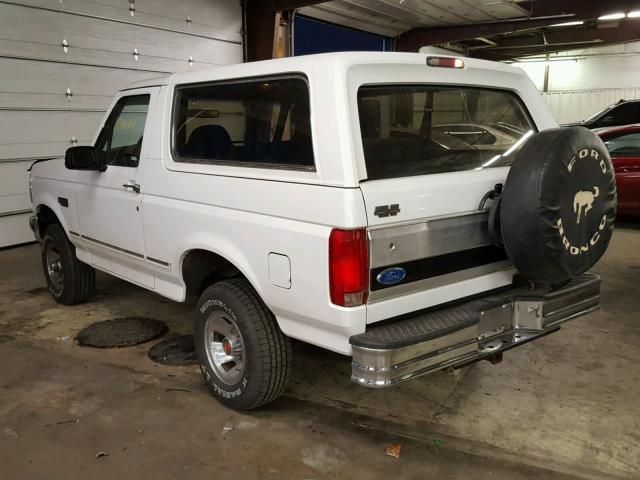 1FMEU15H7PLA97846 - 1993 FORD BRONCO U10 WHITE photo 3