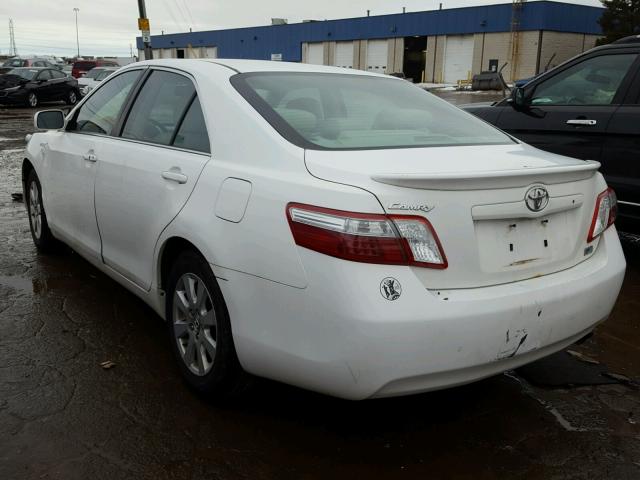 4T1BB46K79U083866 - 2009 TOYOTA CAMRY HYBR WHITE photo 3