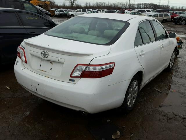 4T1BB46K79U083866 - 2009 TOYOTA CAMRY HYBR WHITE photo 4