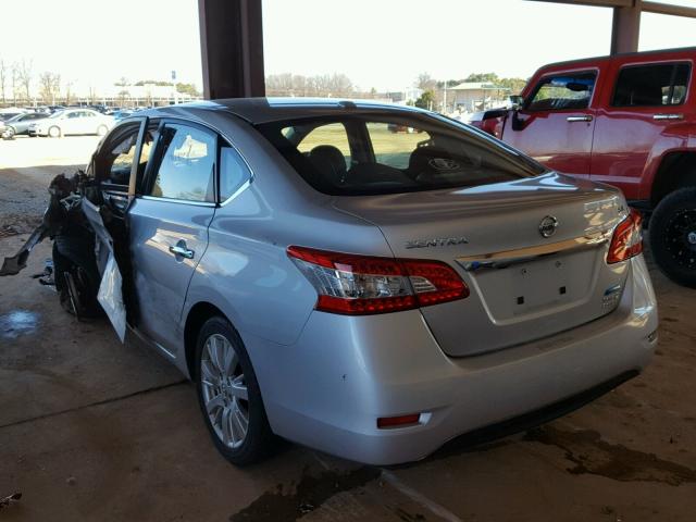 3N1AB7AP5DL687927 - 2013 NISSAN SENTRA S SILVER photo 3