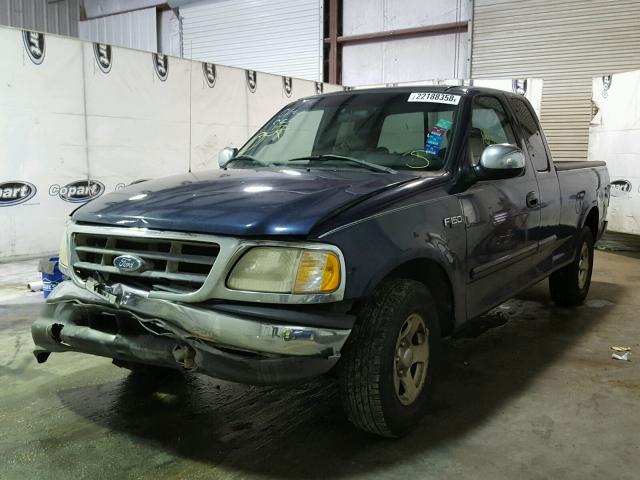 2FTRX172X2CA26553 - 2002 FORD F150 BLUE photo 2