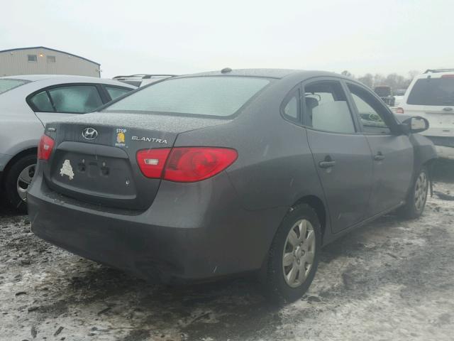 KMHDU46D17U266004 - 2007 HYUNDAI ELANTRA GL GRAY photo 4