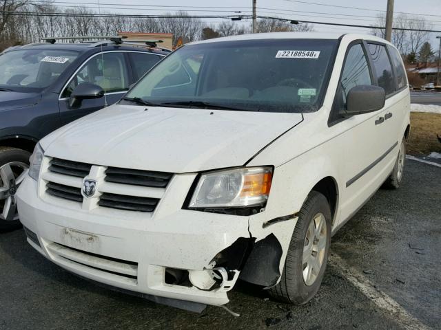 2D8HN44H18R151167 - 2008 DODGE GRAND CARA WHITE photo 2