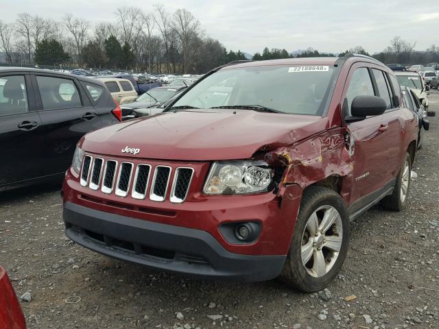 1C4NJDBB6CD553063 - 2012 JEEP COMPASS SP RED photo 2