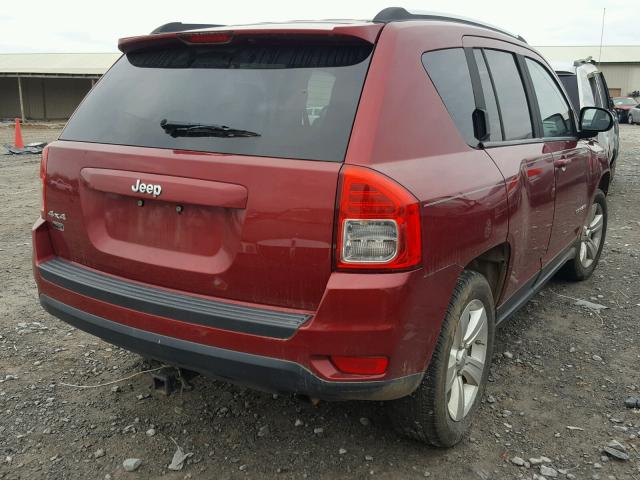 1C4NJDBB6CD553063 - 2012 JEEP COMPASS SP RED photo 4