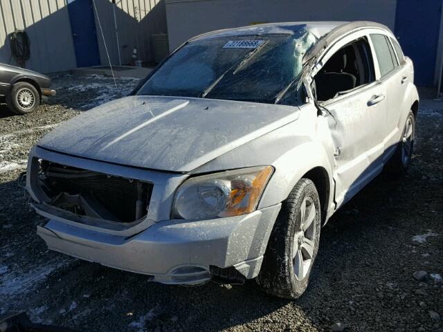 1B3CB4HA5AD607261 - 2010 DODGE CALIBER SX SILVER photo 2